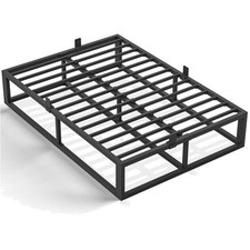 14 Inch King Bed Frame with Sturdy Steel Slat Support,Heavy Duty Metal Platfo...