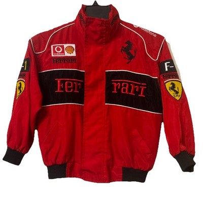【未使用品】Ferrari フェラーリF1　キッズ レーシング ジャケット Ferrari Boys F1 Racing Jacket Embroidered Youth Size M Red | eBay