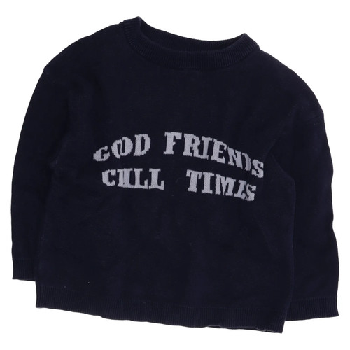 Zara, Strickpullover, Größe: 68, Blau, Baumwolle, Print, Feinstrick #dPf