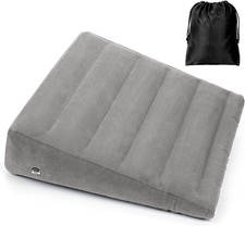 Inflatable Wedge Pillow for Sleeping, Portable Travel Wedge Pillow