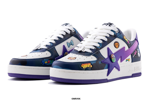A BATHING APE　エイプ　BAPESTA スニーカー A Bathing Apetype Bape X Mr. Bape Sta Os #1 Blue 1L73-191-939