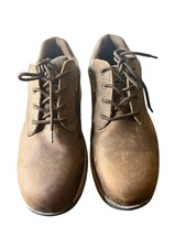 Men s Dr. Martens Industrial Safety Toe Brown Leather Shoes Size 11 F2413-11