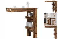 Wand-Bartisch Altholz-Optik 102X45X103,5 Cm Spanplatte