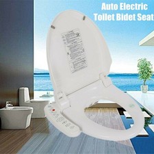 Bidet Toilet Seat Electric Smart Automatic Deodorization Elongated Heated White