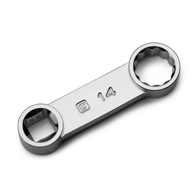 Capri Tools 3/8 in. Drive 14 mm Torque Adapter, 12-Point Box End 14 mm, Silver 