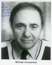 Michael Constantine- Signed B&W Photograph