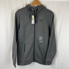 Nike Hoodie Sweatshirt Full Zip Gray Long Sleeve Therma Men's CU6231-071 Size S