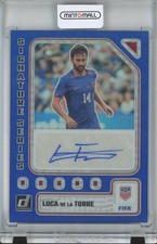 2023-24 Donruss Soccer Luca De La Torre Signature Series Blue /99 Card