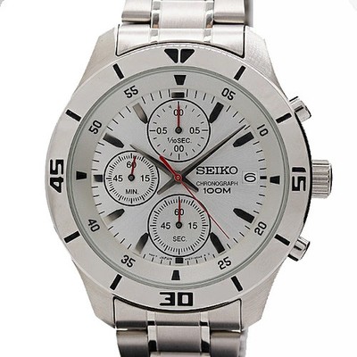 Seiko Chronograph SKS397P1 4T57-00A0 Men's Watch Silver Dial