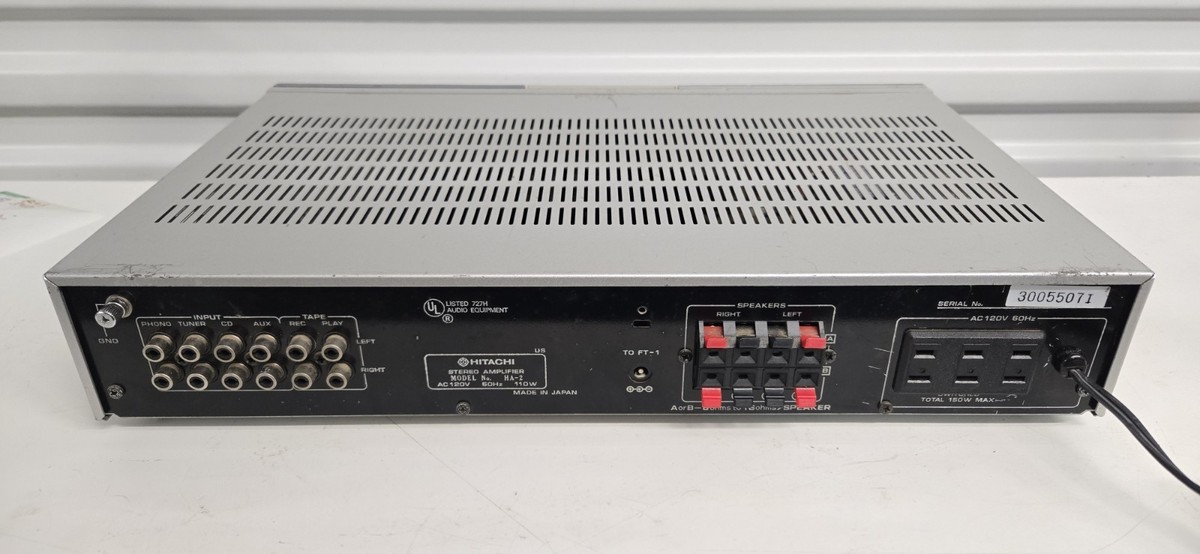 Hitachi HA-2 Stereo Integrated Amplifier Fluorescent Display