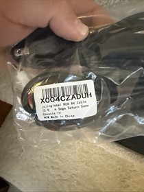 Sega Saturn Model 2 MK-80000A Console W/ New Controller/cables/battery - Lot 4