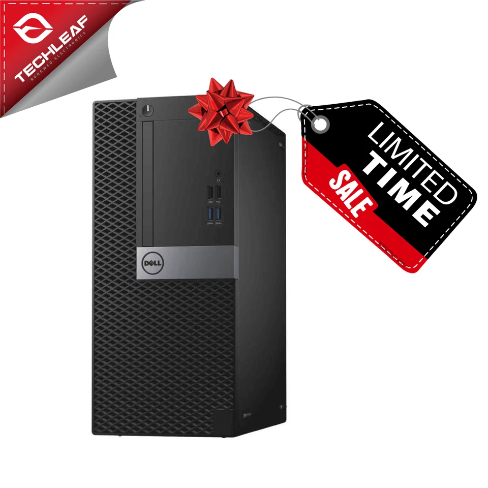 PC de escritorio Dell i7, hasta 32 GB de RAM, SSD 3 TB, Windows 11/10, WiFi + BT, DVD-RW