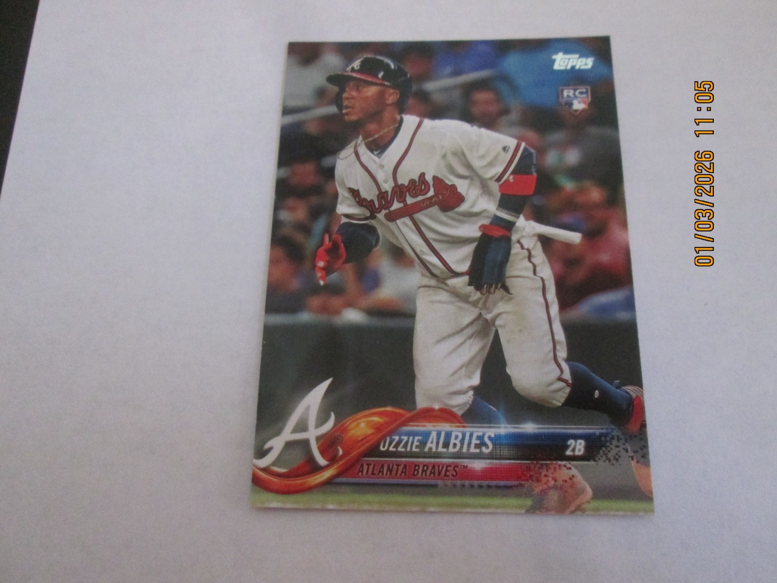 OZZIE ALBIES BRAVES 2018 TOPPS ROOKIE CARD #276