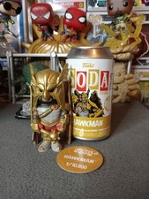 Figura Vinilo Funko Soda DC Comic Negro Adam Hawkman Convención de Invierno Común