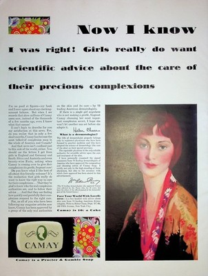 Original Vintage Health & Beauty Ad: Camay is a Procter & Gamble Soap