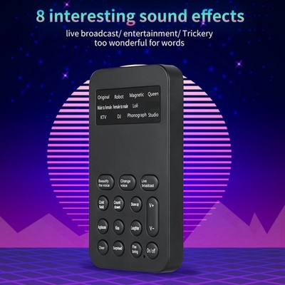 Portable Voice Changer 8 Sound Effects Machine For Phone Calls New