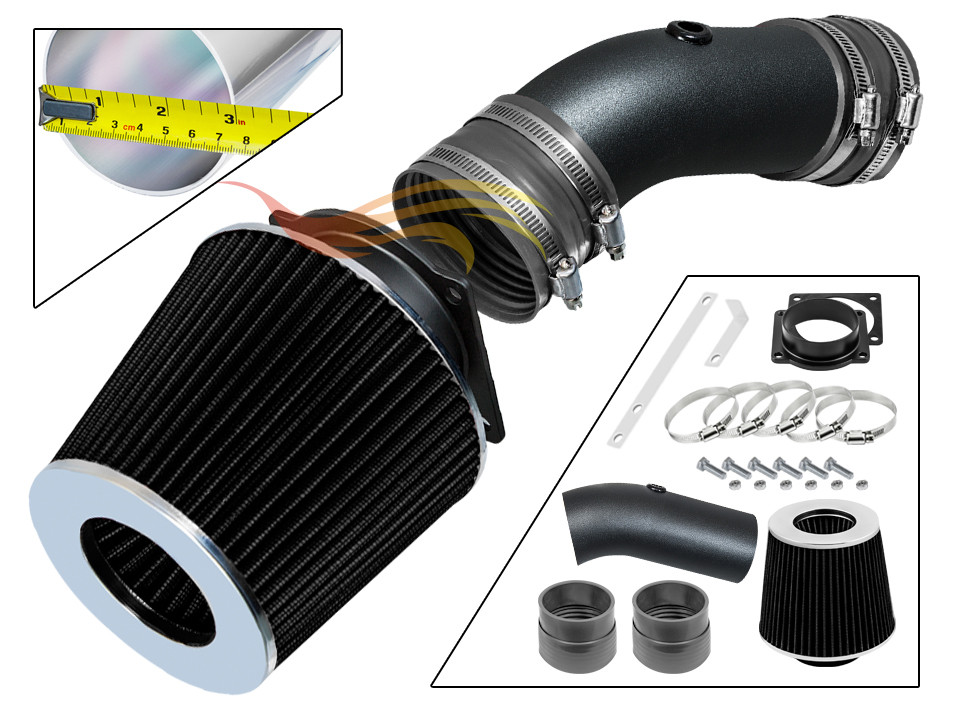 XYZ RW GREY Air Intake Kit 92-95 Crown Victoria Town Car Grand Marquis 4.6L V8