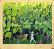 Mary Blair - Original Concept Art of John Darling and the Lost Boys from Peter P