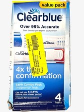 Clearblue Pregnancy Test Early Combo Pack 4 tests exp: 02/2028