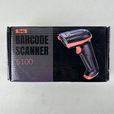 Tera Barcode Scanner Wireless 1D Laser Cordless Barcode Reader USB 5100 Orange