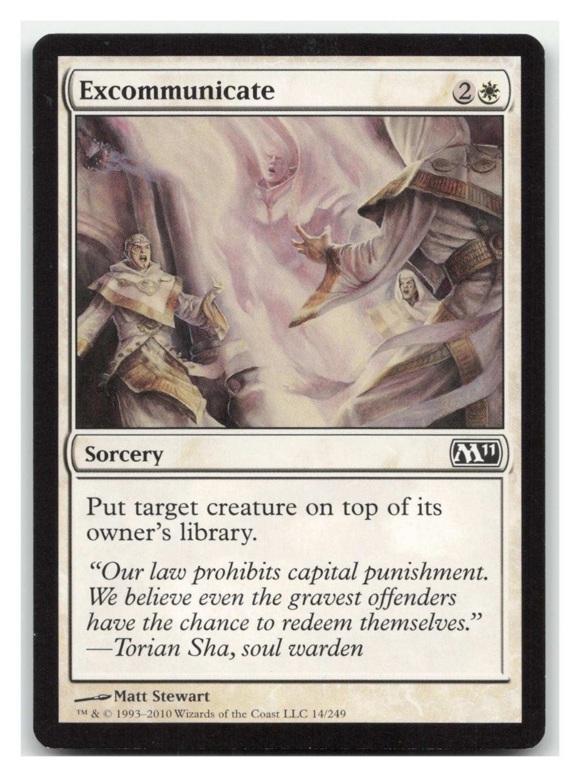 Excommunicate 14 Magic 2011 (M11) NM/LP 🔥B2G1 Coupon🔥 MTG