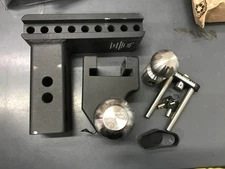 WEIGH SAFE STEEL 6" DROP HITCH WITH DUAL TOW BALLS & KEYED ALIKE LOCKING PIN