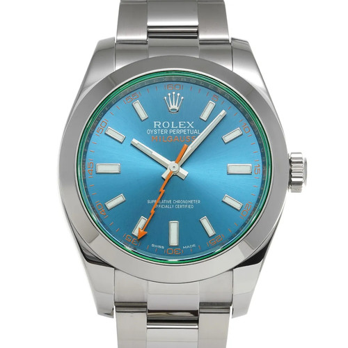 Rolex Milgauss 116400GV 40mm Stainless Steel ZBlue Wristwatch ...