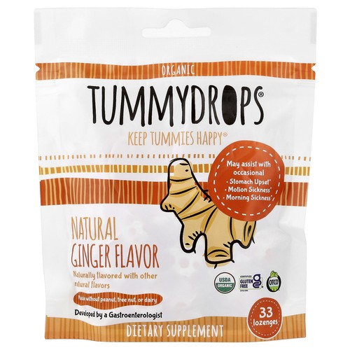 Organic Natural Ginger, 33 Lozenges