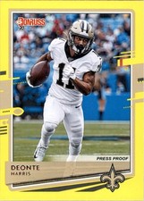 2020 Donruss Press Proof Yellow #180 Deonte Harris - FB