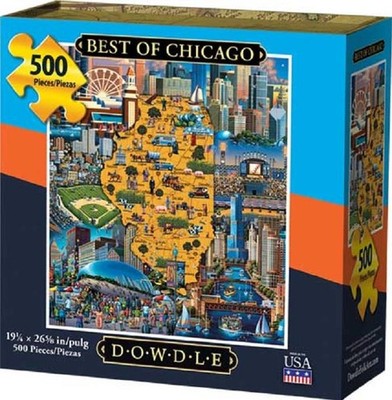 Dowdle jigsaw puzzle, Best of Chicago, 500 pcs  DAMAGED BOX