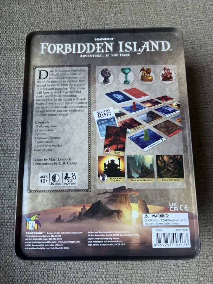 Gamewright Forbidden Island Board Game - Complete Game - Image 2 of 4