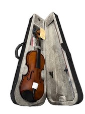 4/4 Solid Wood Acoustic Violin Full Size Fiddle Set for Beginner Adult Student