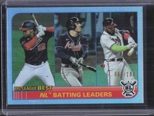 2021 Topps Big League #246 NL Batting Leaders Rainbow Foil #/199