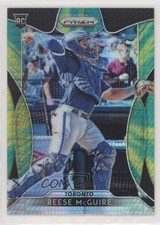 2019 Panini Prizm Green & Yellow Hyper Prizm Reese McGuire #65 Rookie RC aw2