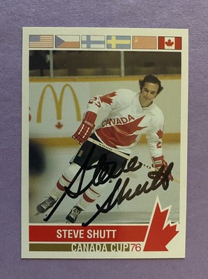 1992 FUTURE TRENDS 1976 CANADA CUP STEVE SHUTT IN PERSON AUTO #183 TEAM CANADA