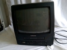 Emerson EWC1303 13'' TV VCR Combo Retro Gaming Tested Working
