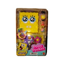Mattel Polly Pocket SpongeBob SquarePants Compact Playset w/ Accessories JCK84