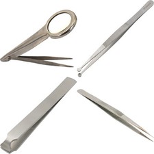 6X Loupe Jewelers Magnifying Glass Tweezers Beading Repair Tool