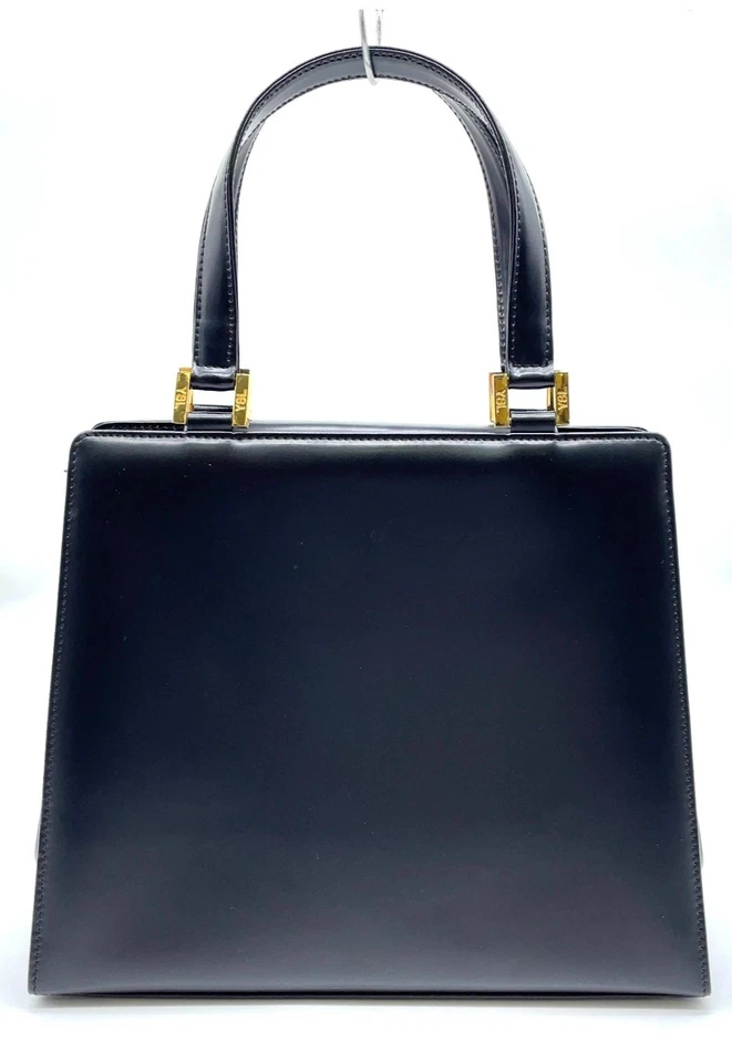Auténtico bolso de mano para mujer Yves Saint Laurent de cuero negro Foto 2 de 4