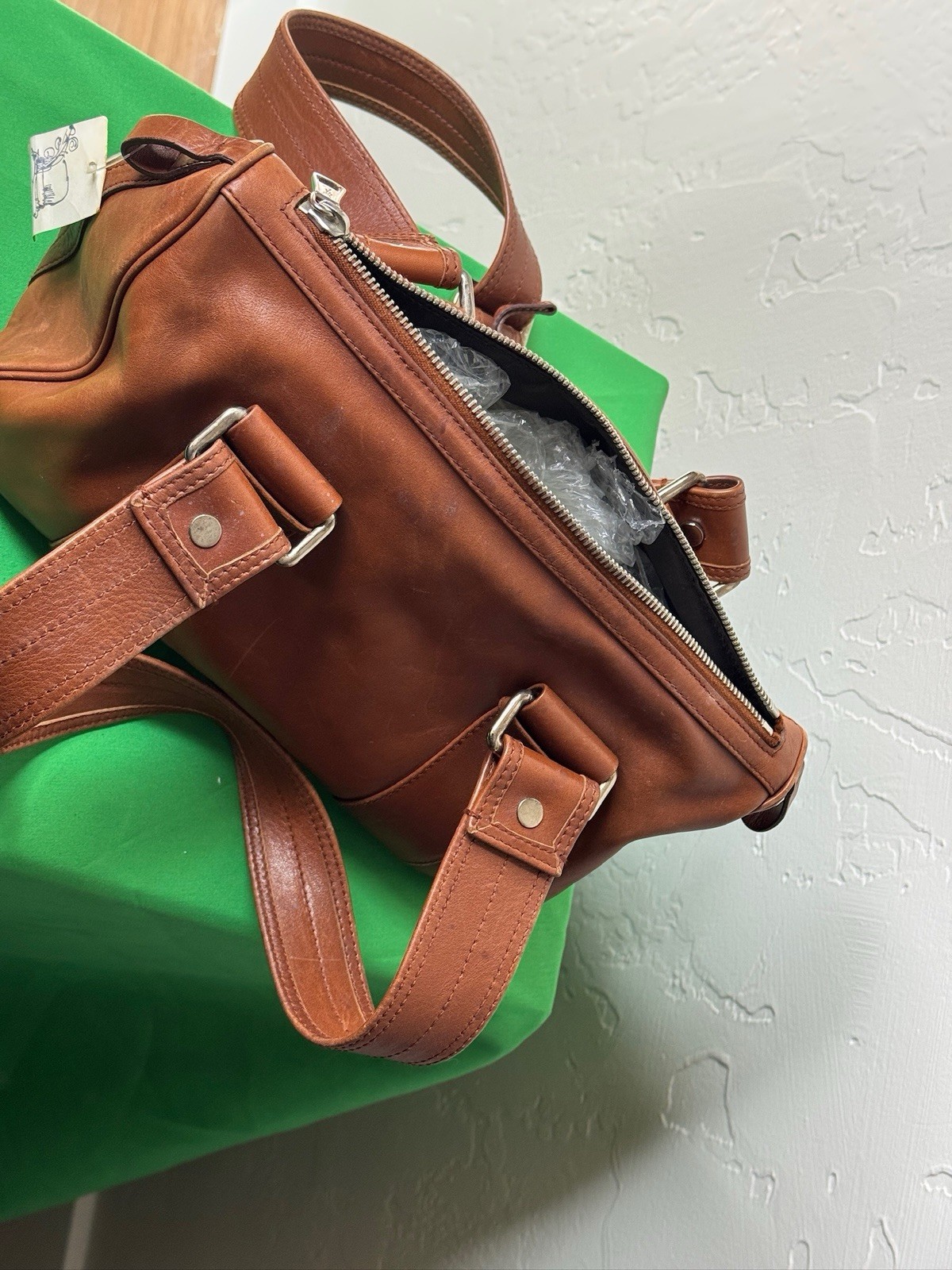 Borsa a tracolla Yves Saint Laurent a mano in pelle marrone vintage YSL autentica