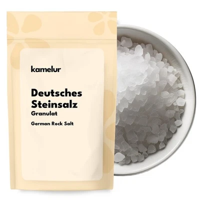 KAMELUR (19,95 EUR/kg) 200g sale di pietra tedesco granulato, sale grosso per il mulino