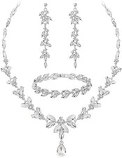 Wedding Jewelry Sets for Bride Bridesmaid Bridal Jewelry Set for Women Weddin...