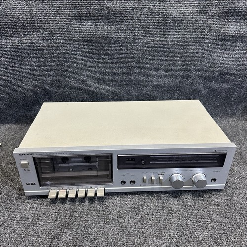 Sharp RT-100 METAL Tape Dolby System Stereo Cassette Deck Tested Working 1648 - Photo 6/17