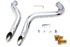 Wyatt Gatling Down Draft Exhaust Header Set fits Harley Davidson