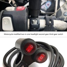 Waterproof Motorcycle 7/8" 22mm Handlebar Headlight Fog Spot Light ON OFF Switch