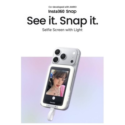 Insta360 Snap Bildschirm Selfie Magnetisch Mit Licht mit Integrierter