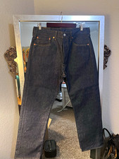 Imagen de Levi's Men's Dark Wash Blue Denim Jeans Straight Regular Fit Mid Rise 5-Pocket