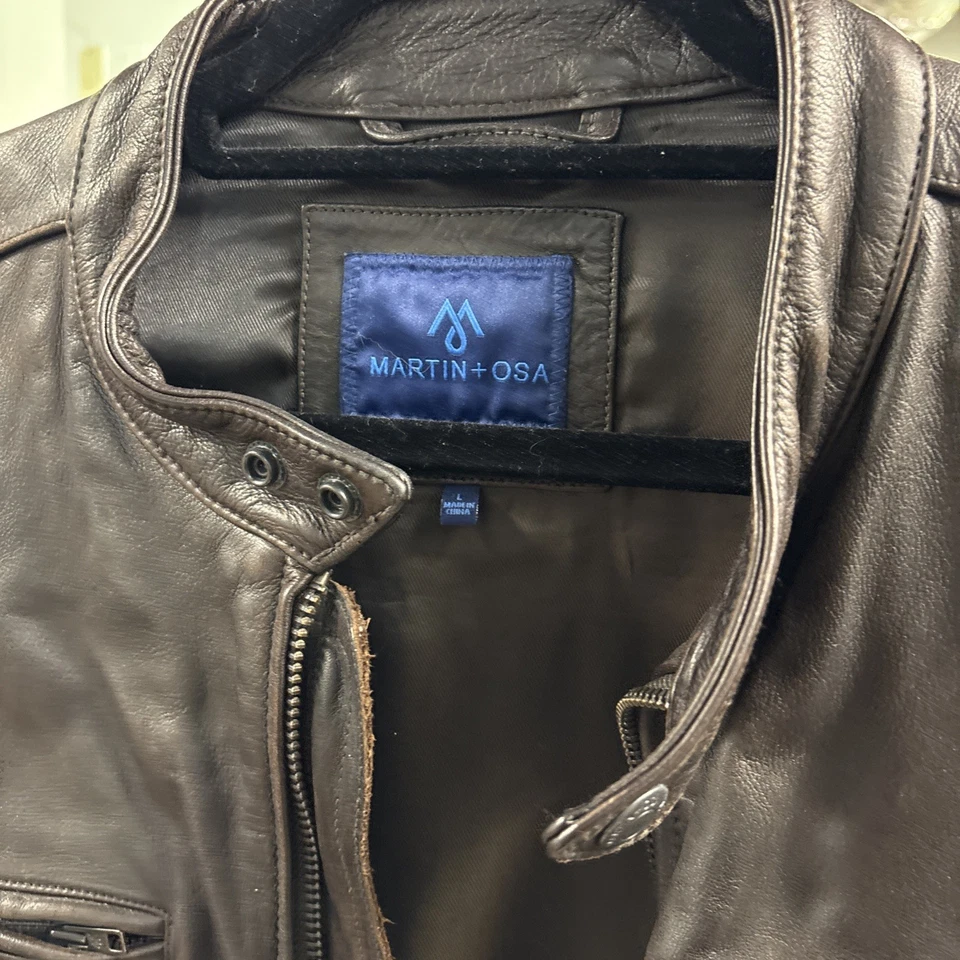 Martin & Osa кожаная куртка | натуральной кожи куртка коричневый - Изображение 3 из 4