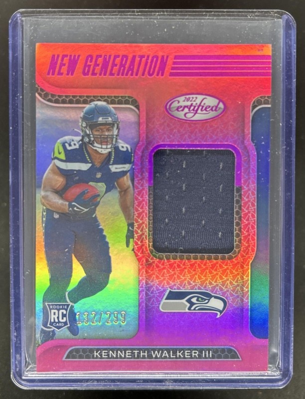 2022 Certified Kenneth Walker III New Generation RC Mirror Pink #/299
