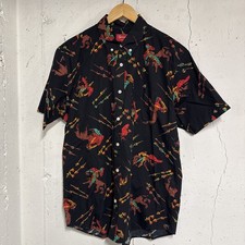 Camisa Supreme Matador Negra SS13 Talla L Manga Corta Abotonada Bull Fighter